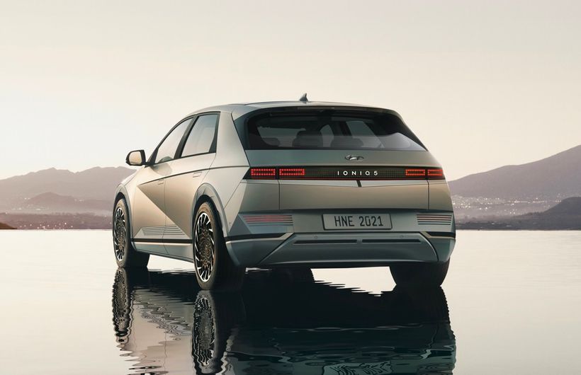 Hyundai IONIQ 5 new electric vehicle exterior rear